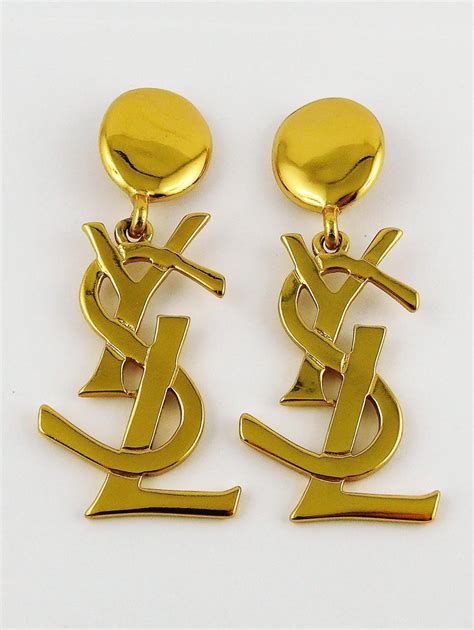 pendientes ysl|ysl earrings.